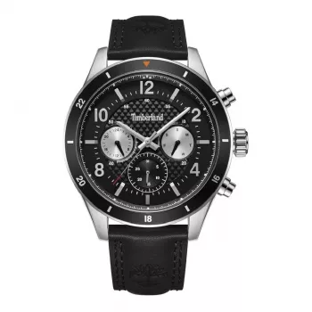 Timberland Reloj de cuarzo para hombre Henniker II TDWGF2201001 46mm caja de acero inoxidable correa de piel marrón