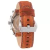 Timberland Reloj de hombre TBL1331JS-02C 45mm Acero inoxidable Cuarzo analógico Esfera negra Correa de piel marrón