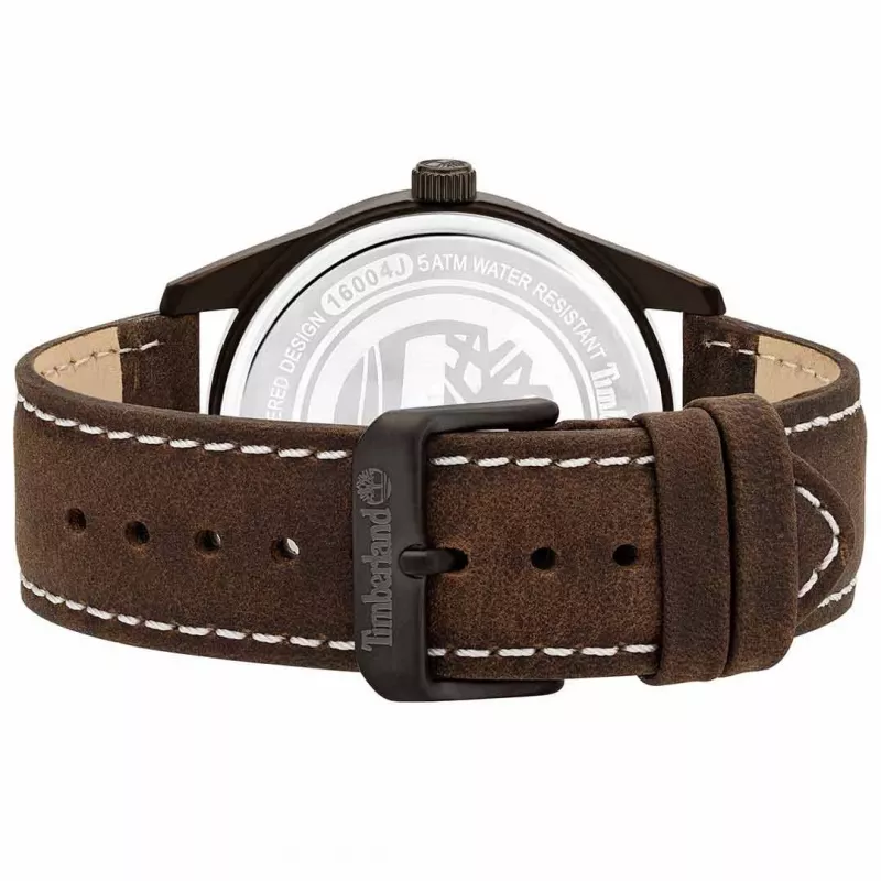 Reloj de hombre TIMBERLAND TBL16004JYU03 43mm esfera azul correa de piel marrón