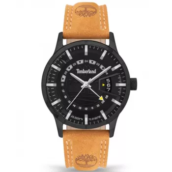 Timberland reloj hombre TDWGB2201504 Henniker II 42 mm esfera azul correa de piel marrón cuarzo