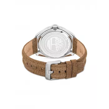 Timberland Reloj para hombre TDWGF2200903 45mm acero inoxidable piel marrón