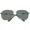 Timberland TB9086-6209D gafas de sol polarizadas hombre - montura negra mate, lentes verdes