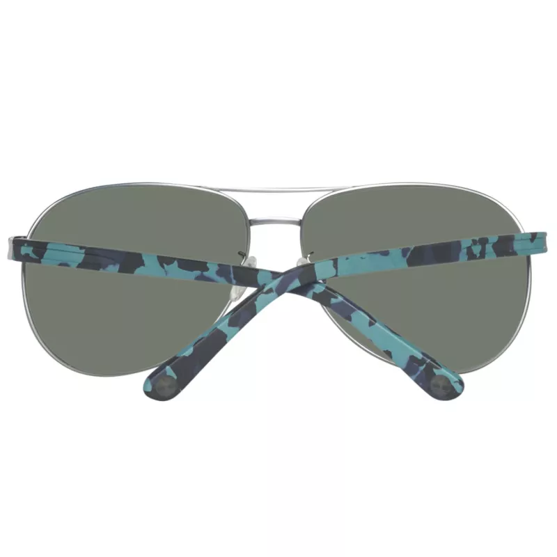 Timberland TB9086-6209D gafas de sol polarizadas hombre - montura negra mate, lentes verdes