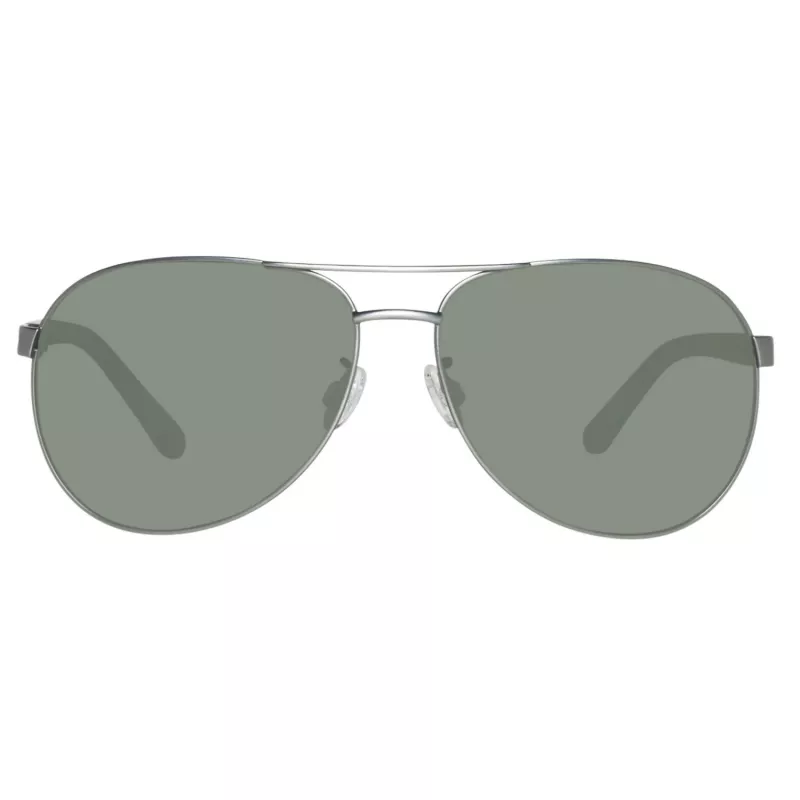 Timberland TB9086-6209D gafas de sol polarizadas hombre - montura negra mate, lentes verdes