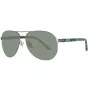 Timberland TB9086-6209D gafas de sol polarizadas hombre - montura negra mate, lentes verdes