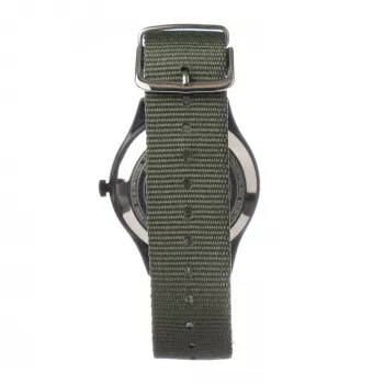 TIMEX Expedition North Field Post reloj analógico de cuarzo para hombre 41mm esfera verde correa de piel marrón TW2V11000LG