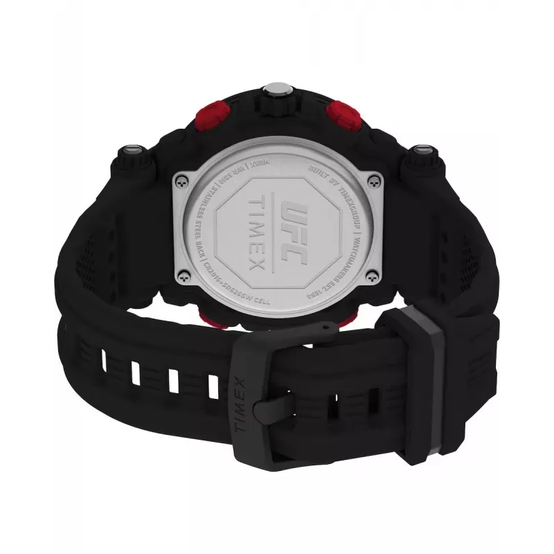 TIMEX reloj digital de cuarzo para hombre TW5M52800 50mm caja de resina correa de resina negra
