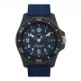 TIMEX reloj hombre Expedition North Field Post Solar TW2V40300 – 46 mm acero inoxidable, esfera verde, correa de piel marrón, cuarzo solar