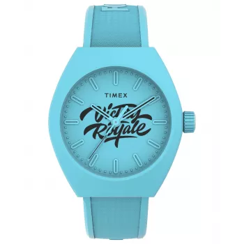 TIMEX Reloj de campo de hombre TW2W96900 40mm cuarzo analógico marrón pulsera de piel esfera negra