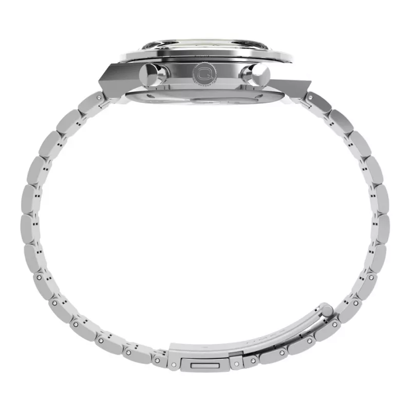 Timex Reloj de hombre TW2V42600 de 40mm de cuarzo con esfera verde y correa de piel marrón