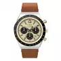 Timex TW2W64400 Reloj de campo hombre 42mm esfera negra correa de piel marrón