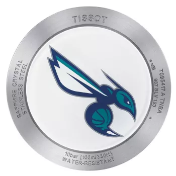 TISSOT PRS 516 cronógrafo de hombre de cuarzo suizo 42mm esfera plateada correa de piel marrón T095417170373