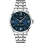 TISSOT T-Classic Chemin des Tourelles reloj de mujer automático 32mm esfera azul de nácar índices de diamante brazalete de acero inoxidable