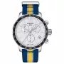 TISSOT T-Sport Chrono XL Classic reloj para hombre 42mm correa de piel marrón esfera plateada T09541717372
