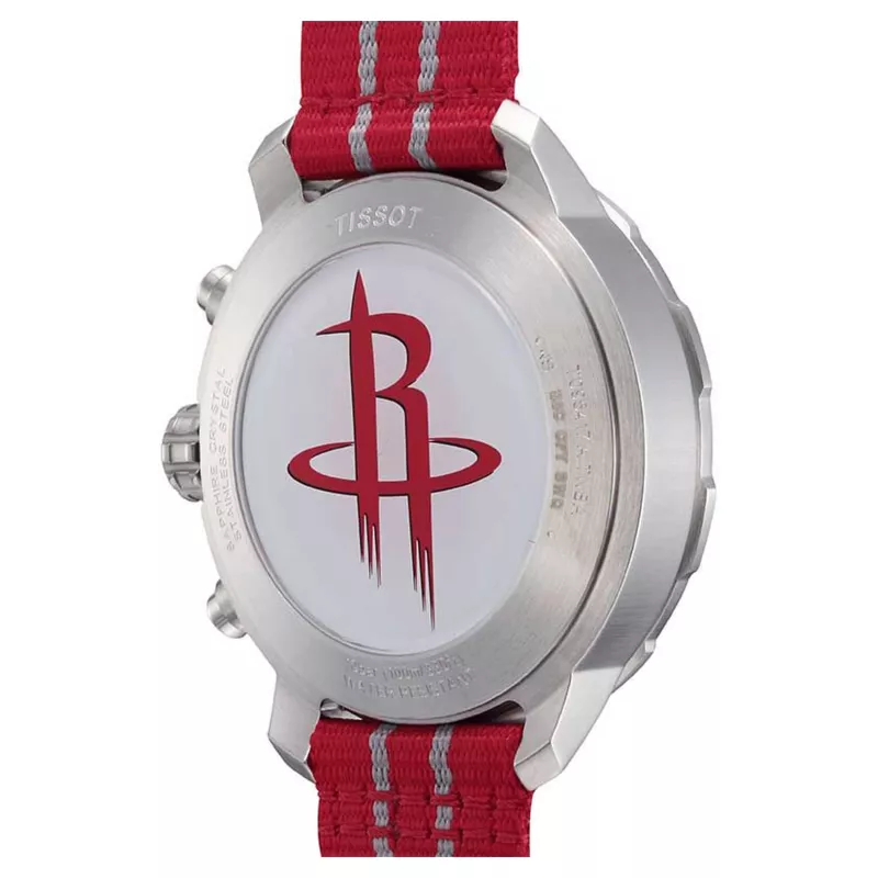 TISSOT T-Sport Chrono XL Classic reloj hombre 42mm esfera plateada correa textil azul cronógrafo cuarzo suizo T09541717037
