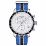 TISSOT T-Sport Quickster cronógrafo de hombre 42mm correa de acero inoxidable PVD negro y nailon
