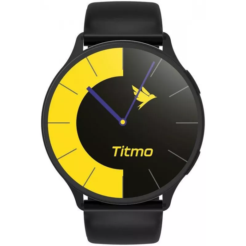 TITMO O-200 smartwatch con AMOLED, GPS, brújula, Bluetooth, pulsómetro, IP68, 400 mAh, negro