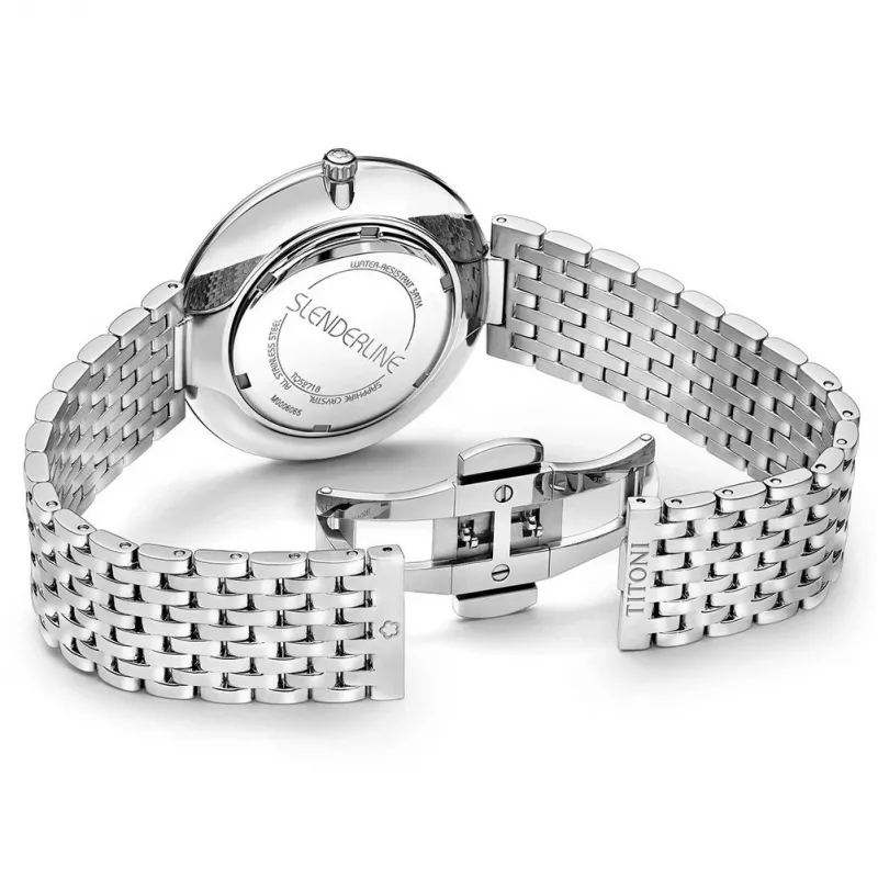 TITONI Airmaster reloj para hombre TQ52718S-608 37mm acero inoxidable esfera plateada