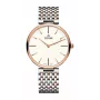 TITONI Airmaster Reloj de hombre TQ52718SRG606 37mm cuarzo suizo esfera plateada correa de piel marrón