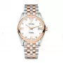 TITONI reloj automático hombre 83909SRG-063 38,5mm oro rosa PVD acero inoxidable esfera plateada correa de piel marrón