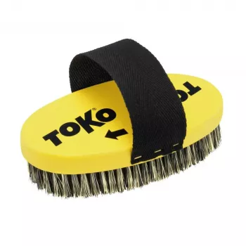 Toko Cepillo Base Ovalado de Alambre de Acero - Cepillo de cera para esquí y snowboard