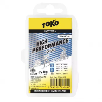 Cera caliente de alto rendimiento Toko High Performance Cold 40g