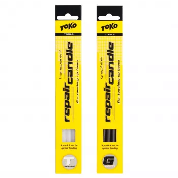 Vela de reparación Toko 6mm Transparente (5 uds.) - Reparación de base de esquí y snowboard P-Tex