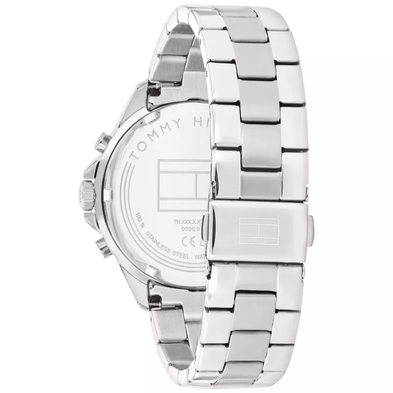 Reloj analógico de cuarzo de hombre Tommy Hilfiger Damon 40mm acero inoxidable esfera azul