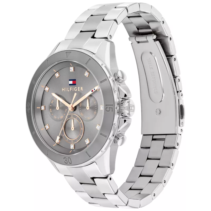 Reloj analógico de cuarzo de hombre Tommy Hilfiger Damon 40mm acero inoxidable esfera azul