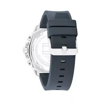 Tommy Hilfiger reloj analógico de cuarzo hombre 1710687 48 mm acero inoxidable esfera azul