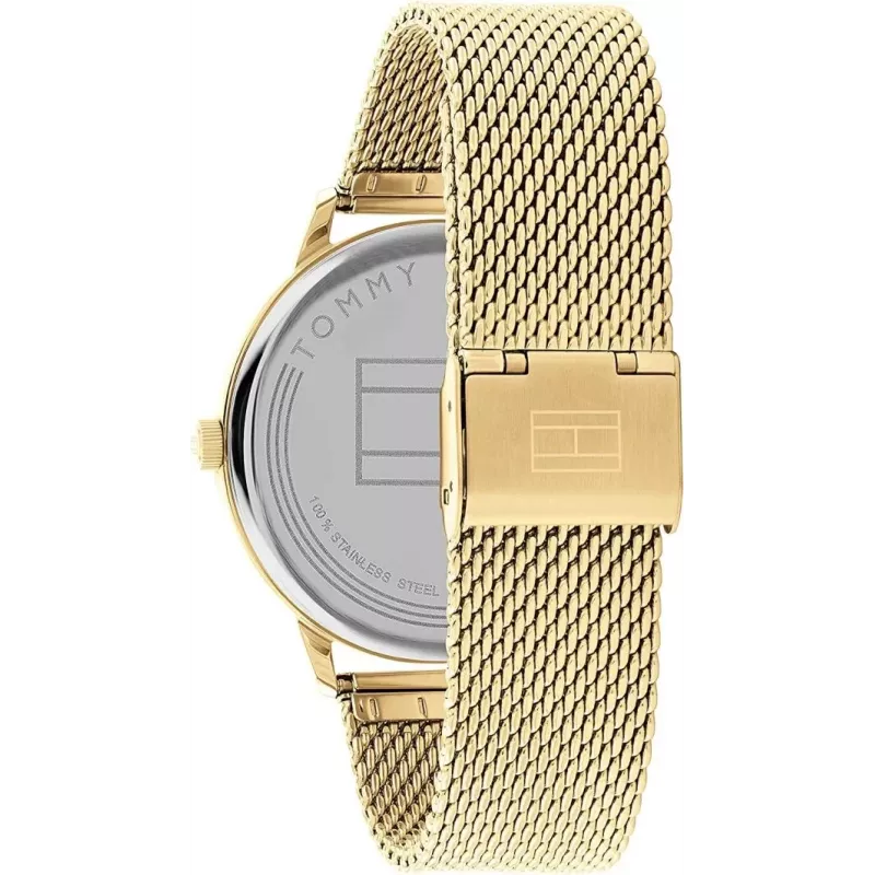 Tommy Hilfiger Reloj de cuarzo analógico para hombre 1791877 43mm acero inoxidable esfera azul