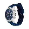 Tommy Hilfiger Reloj de cuarzo analógico para hombre 1792027 44mm esfera azul plata acero inoxidable