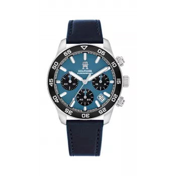 Tommy Hilfiger Reloj de cuarzo analógico para hombre 1792187 41mm Acero inoxidable Esfera azul