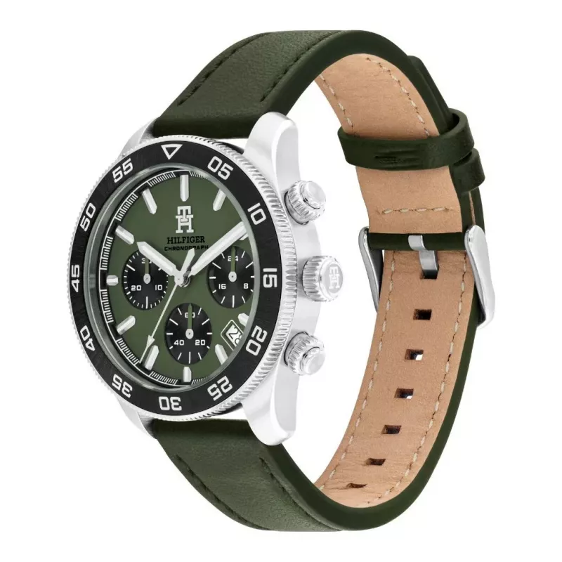 Tommy Hilfiger Hombre 1792188 Reloj analógico de cuarzo 40 mm Acero inoxidable Esfera azul