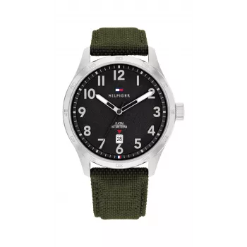 Tommy Hilfiger Reloj de cuarzo analógico para hombre Damon 1710593 43mm Esfera azul Acero inoxidable