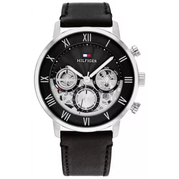 Tommy Hilfiger Reloj de hombre Damon cuarzo acero inoxidable 40mm esfera azul 1710565