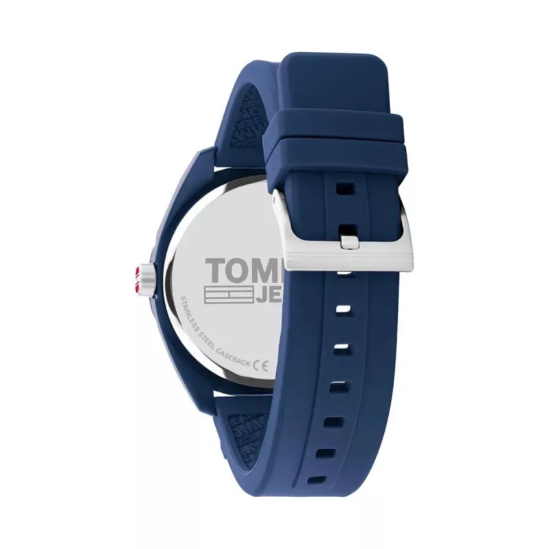 Tommy Hilfiger Hombre Damon Reloj de cuarzo 1791927 45mm esfera azul acero inoxidable correa de malla