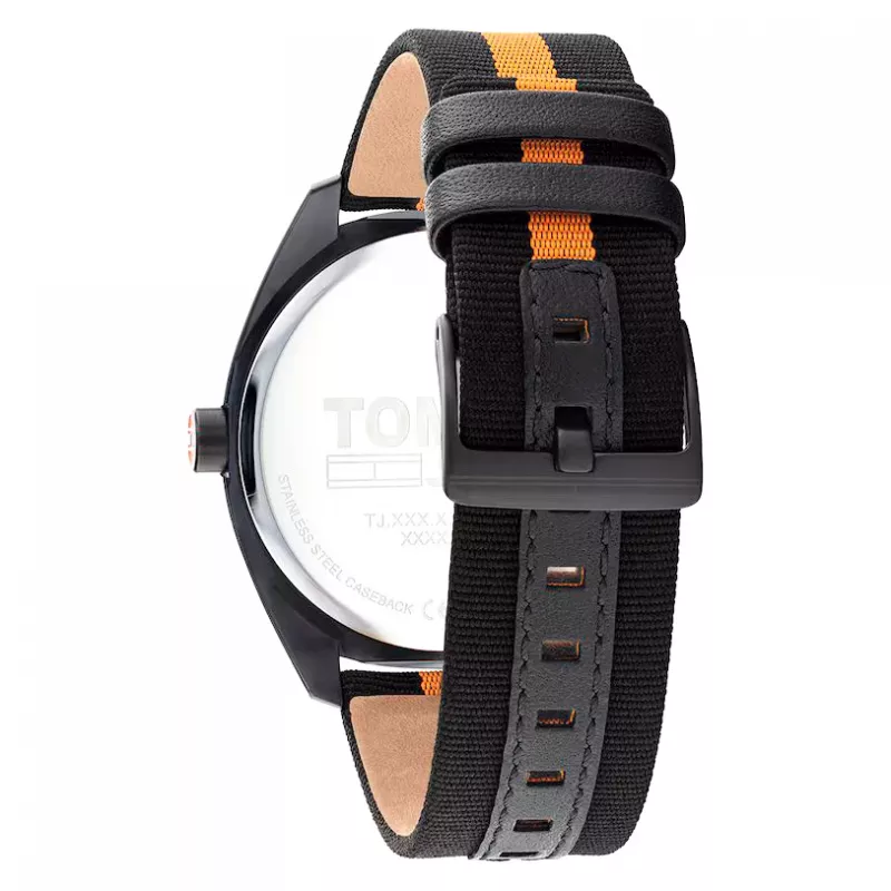 Tommy Hilfiger Reloj hombre Damon cuarzo 1792042 45 mm acero inoxidable esfera azul