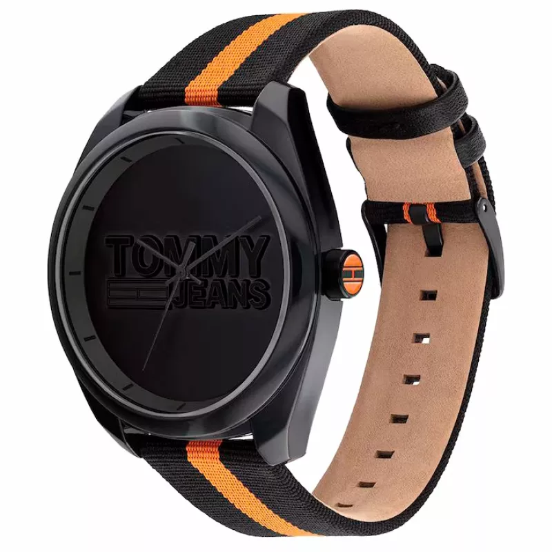 Tommy Hilfiger Reloj hombre Damon cuarzo 1792042 45 mm acero inoxidable esfera azul