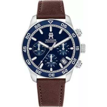 Tommy Hilfiger Reloj de cuarzo Damon para hombre 1792163 41mm Acero inoxidable Esfera azul