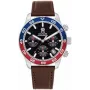 Tommy Hilfiger Reloj de cuarzo Damon para hombre 1792166 40mm esfera azul piel marrón