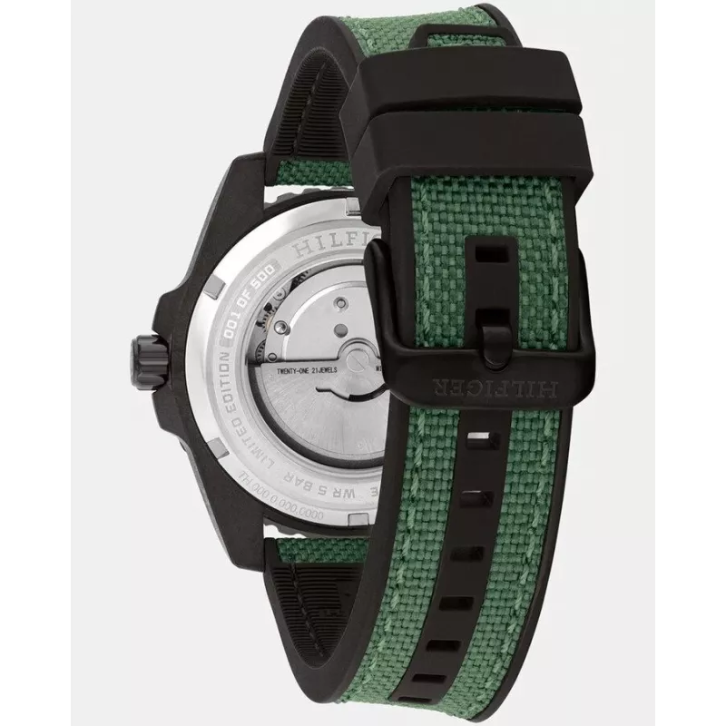 Tommy Hilfiger Reloj de Cuarzo Hombre Daniel 1792161 42mm Esfera Azul Piel Marrón