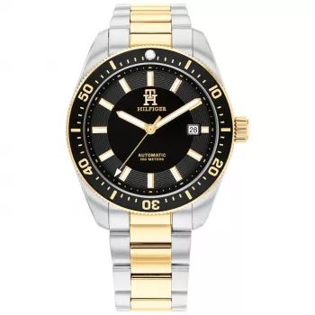Tommy Hilfiger Reloj de cuarzo para hombre Deacon 40mm esfera azul malla de acero inoxidable