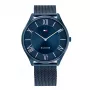 Tommy Hilfiger Hombre Decker Reloj de cuarzo 1710514 43mm esfera azul piel marrón