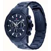 Tommy Hilfiger Reloj de hombre Decker de cuarzo 1710652 46mm esfera azul acero inoxidable