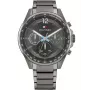 Tommy Hilfiger Reloj de cuarzo para hombre Decker 1791975 44 mm esfera azul malla de acero inoxidable