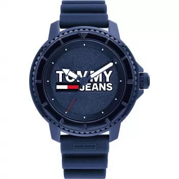 Tommy Hilfiger reloj hombre Decker cuarzo 1792000 46 mm esfera azul piel marrón