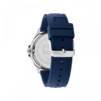 Tommy Hilfiger Reloj de hombre Decker cuarzo 1792009 43mm esfera azul acero inoxidable