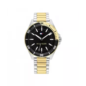 Tommy Hilfiger Reloj de cuarzo para hombre Decker 1792013 43mm esfera azul piel marrón