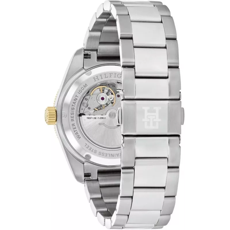 Tommy Hilfiger Reloj de hombre Decker Cuarzo 1792155 40mm esfera azul Acero Inoxidable